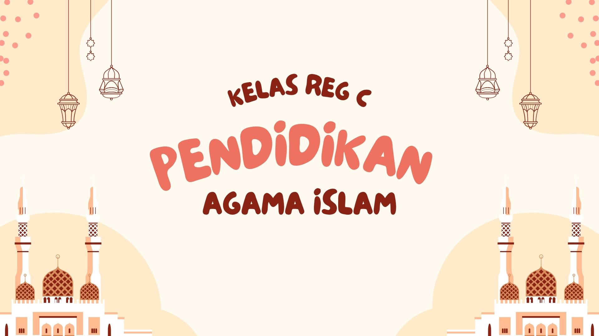 Reg C Pendidikan Agama Islam 2024/2025