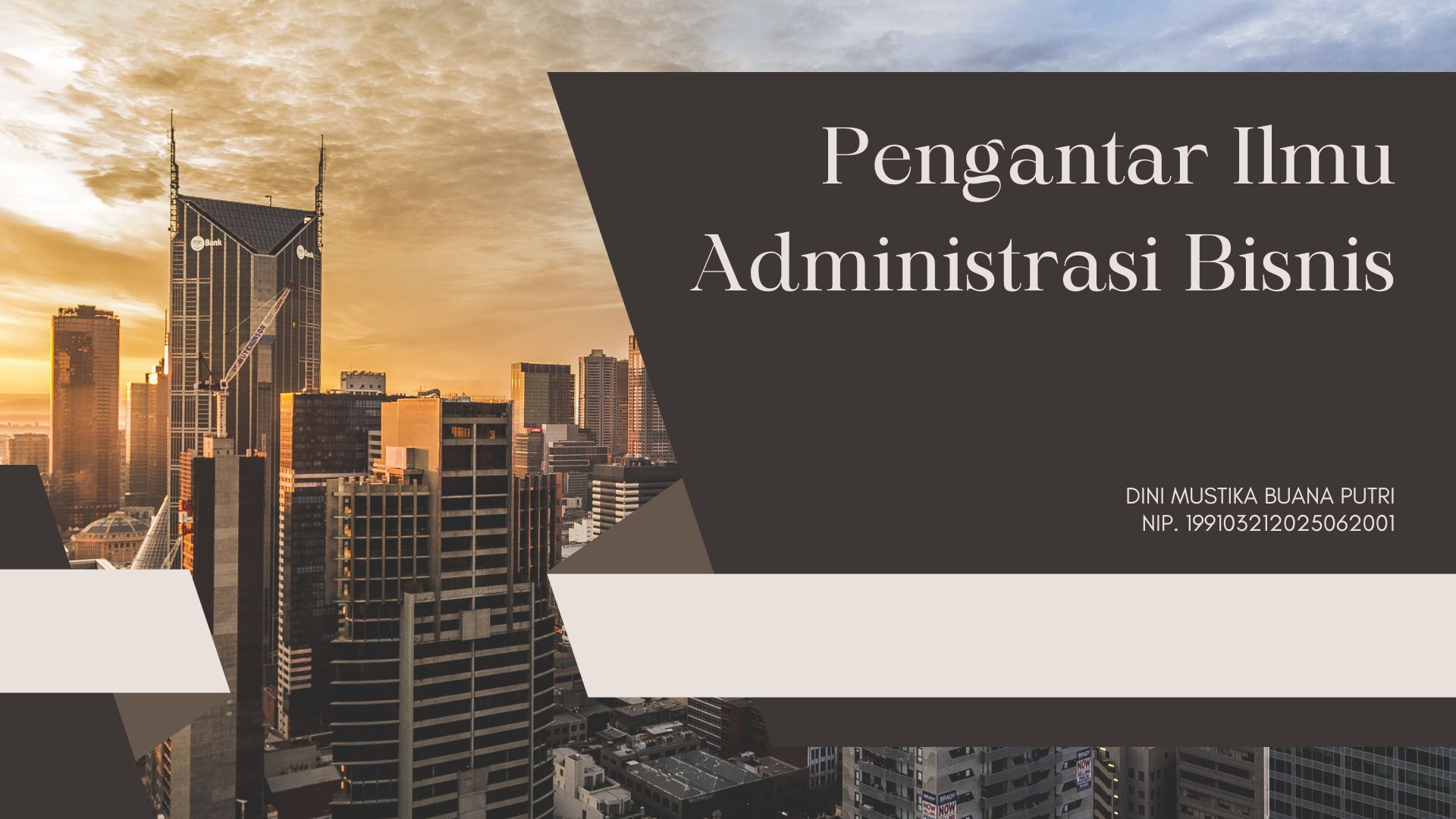 Pengantar Ilmu Administrasi Bisnis