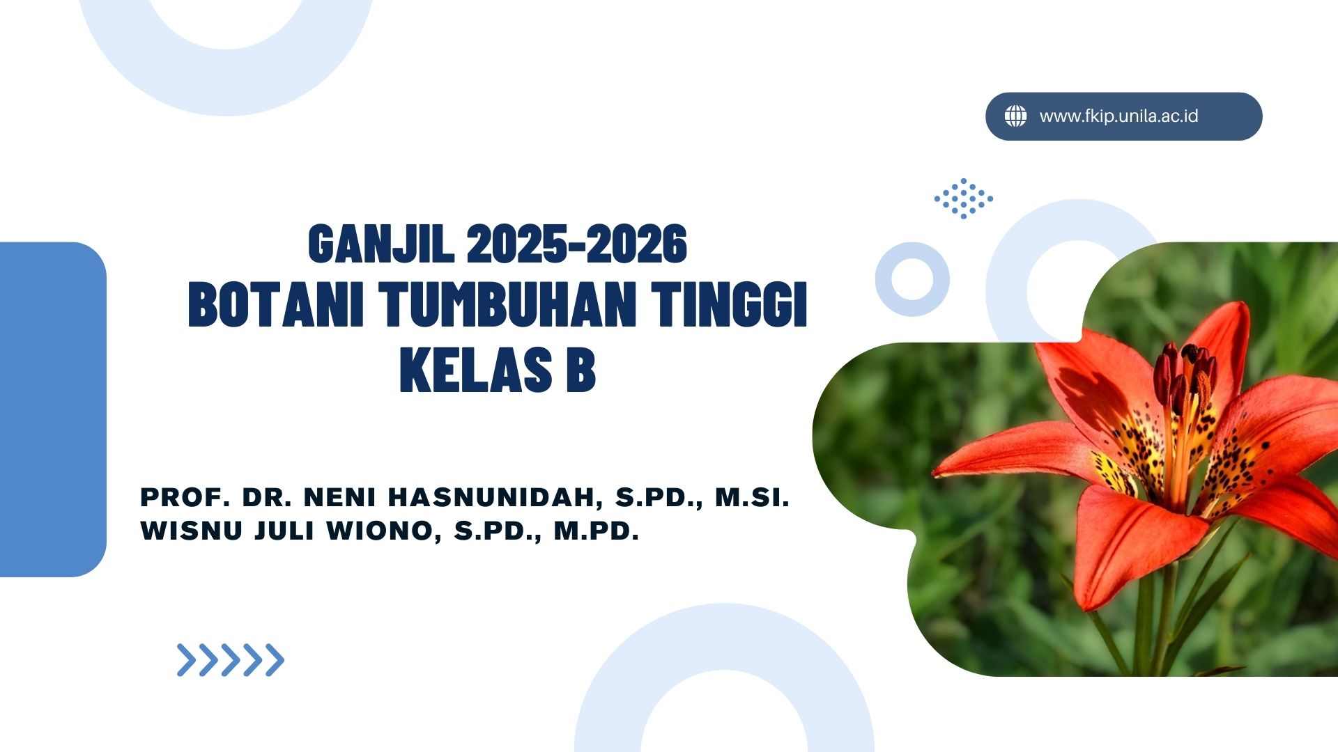 Botani Tumbuhan Tinggi Kelas B Ganjil 2025-2026