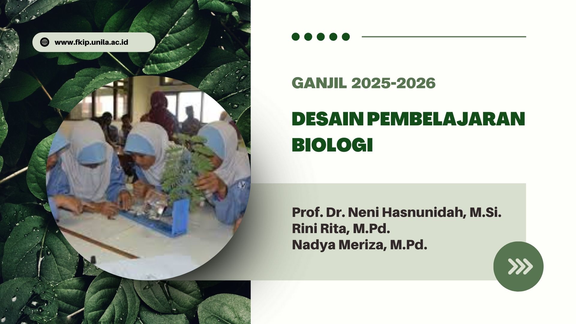 Desain Pembelajaran Biologi Kelas A Ganjil 2025-2026