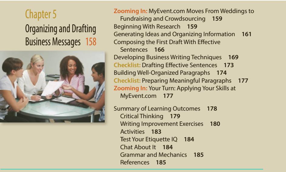 Chapter 5. Organizing and Drafting Business Messages
