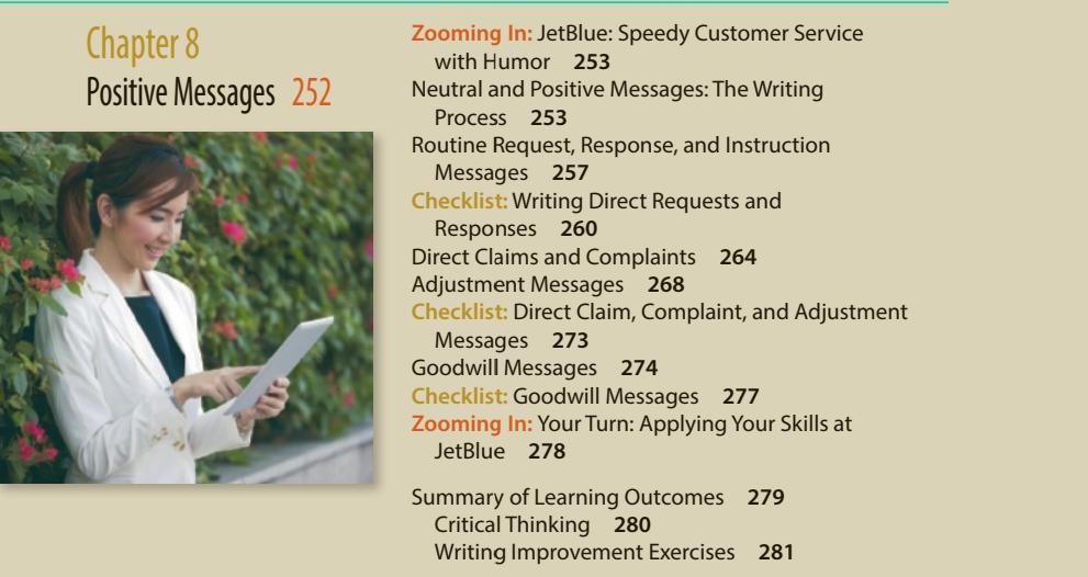 Chapter 8. Writing Requests for Routine and Positive Messages