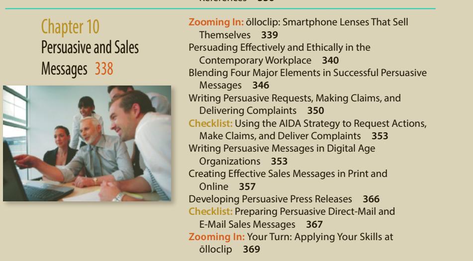 Chapter 10. Persuasive and Sales Messages
