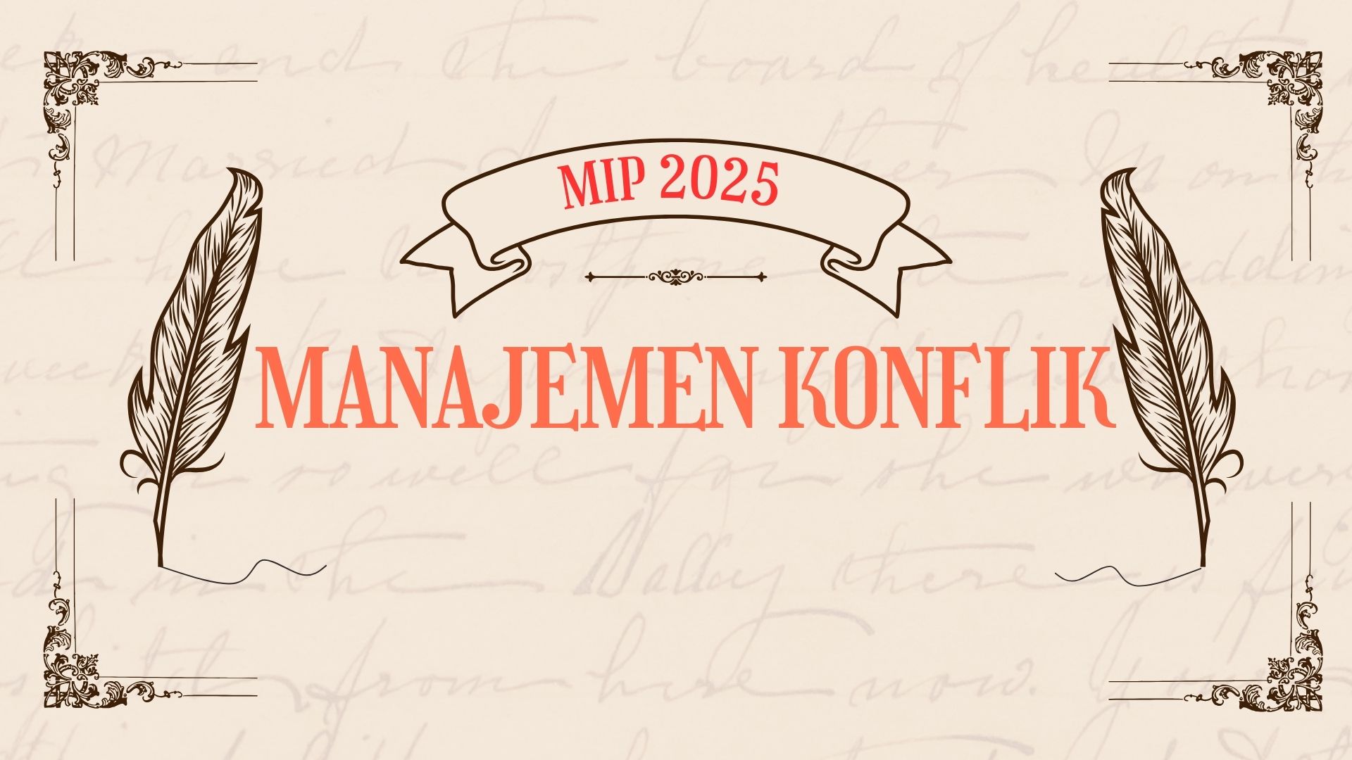 Manajemen Konflik MIP 2025