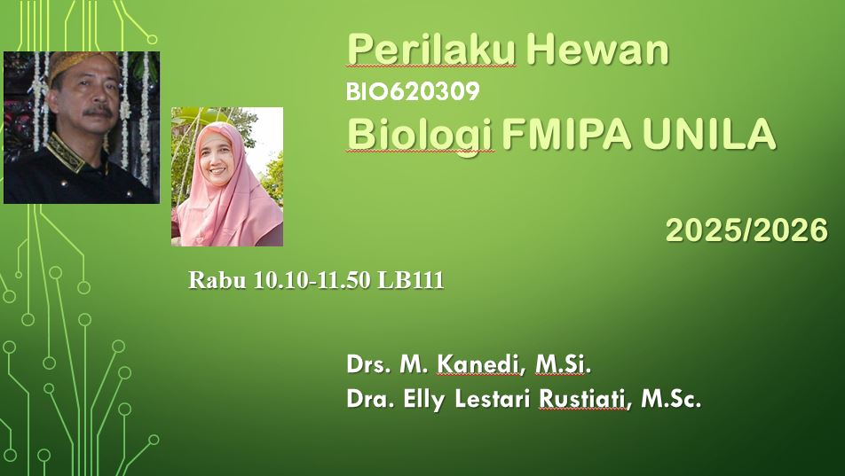 Perilaku Hewan 2025/2026 BIO 620309