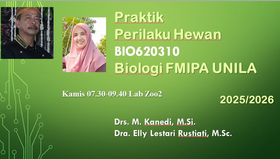 Praktikum Perilaku Hewan 2025/2026 BIO 620310