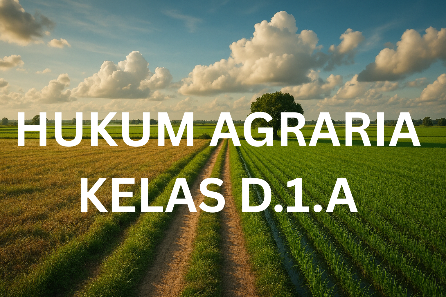 Hukum Agraria 2025-2026 Ganjil (FX Sumarja) Kelas D1.A