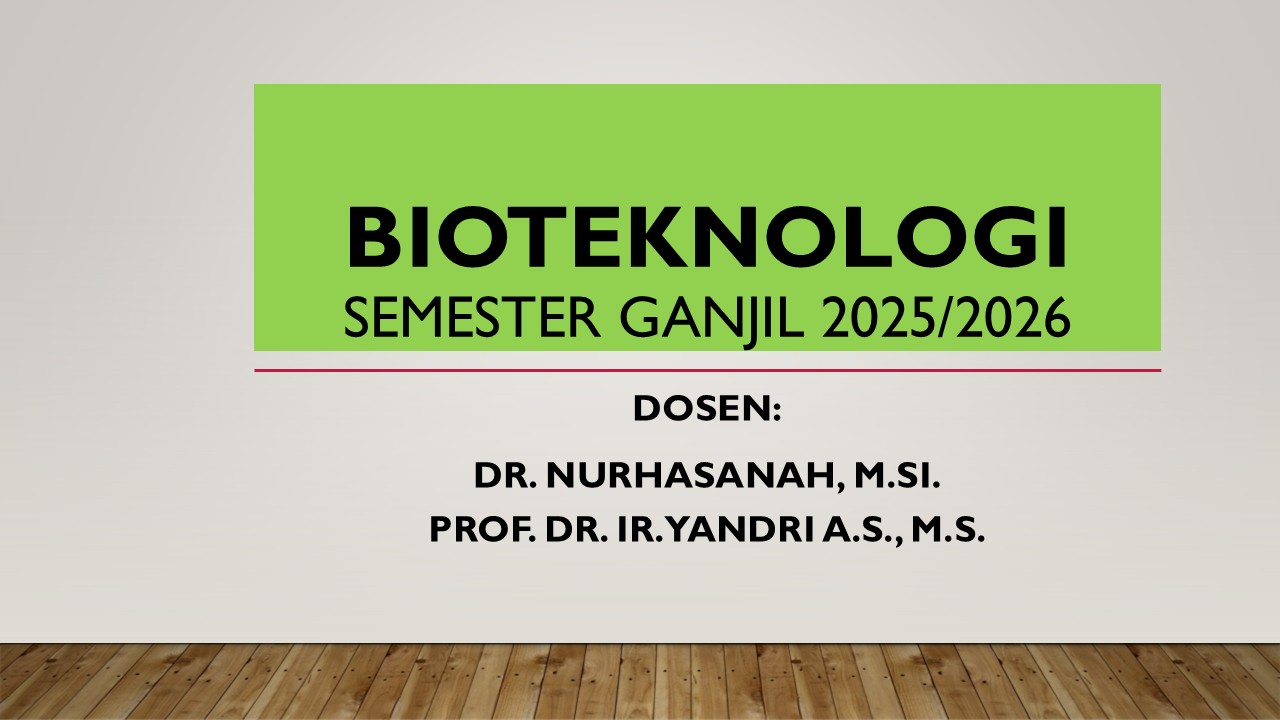 Bioteknologi Ganjil 2025/2026