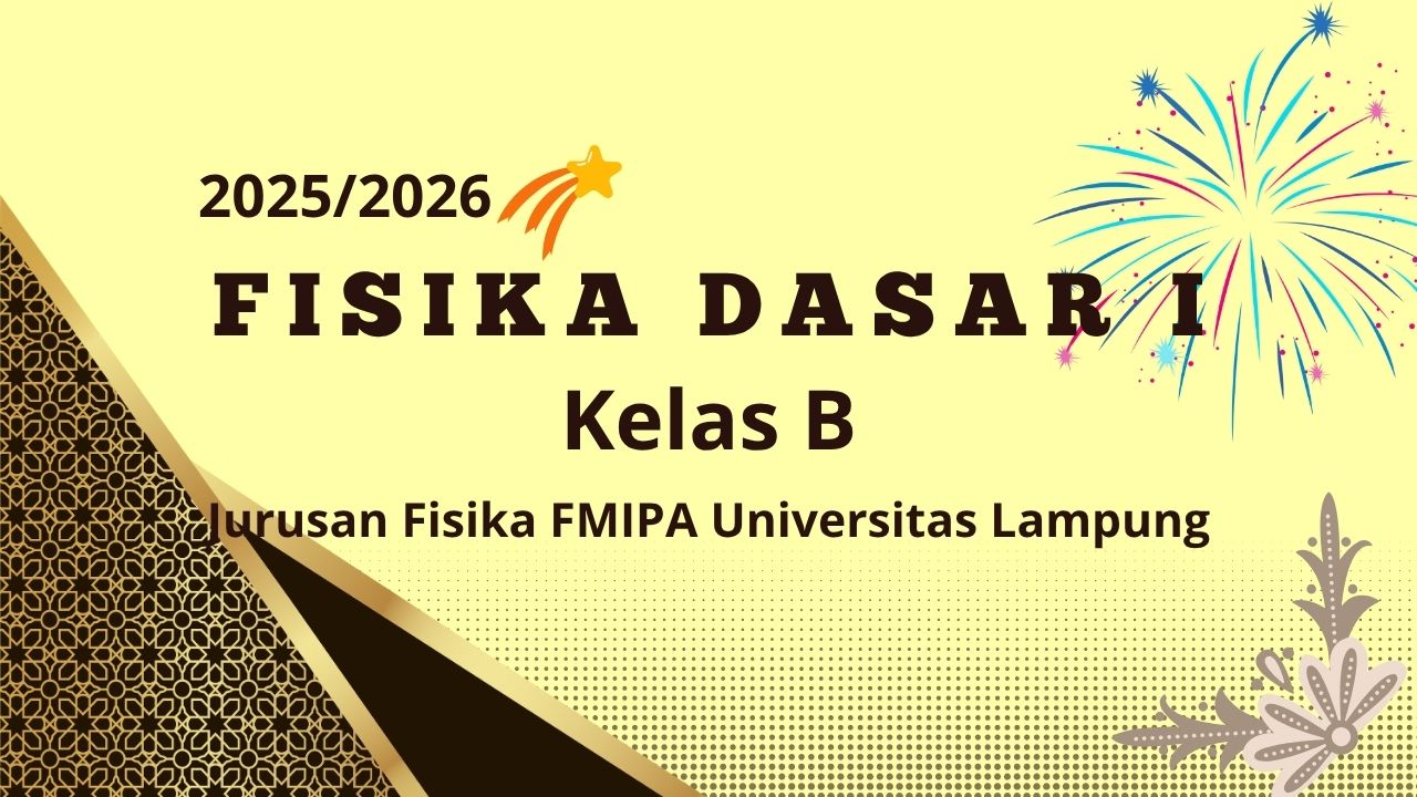 Fisika Dasar I 25/26 Kelas B