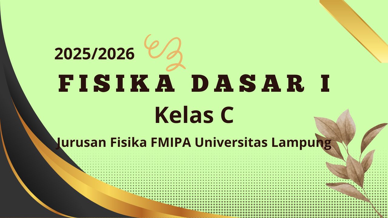 Fisika Dasar I 25/26 Kelas C