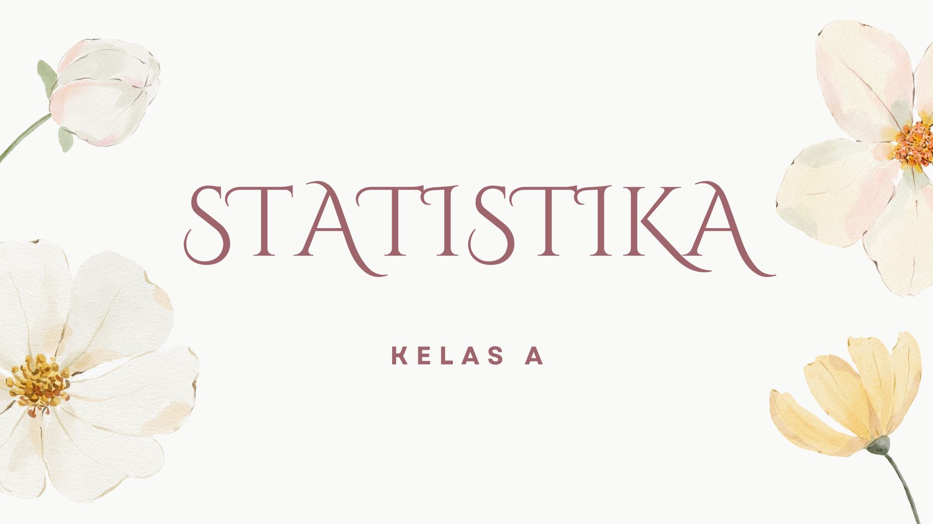 [25/26 Ganjil][S1 ILKOM] STATISTIKA A