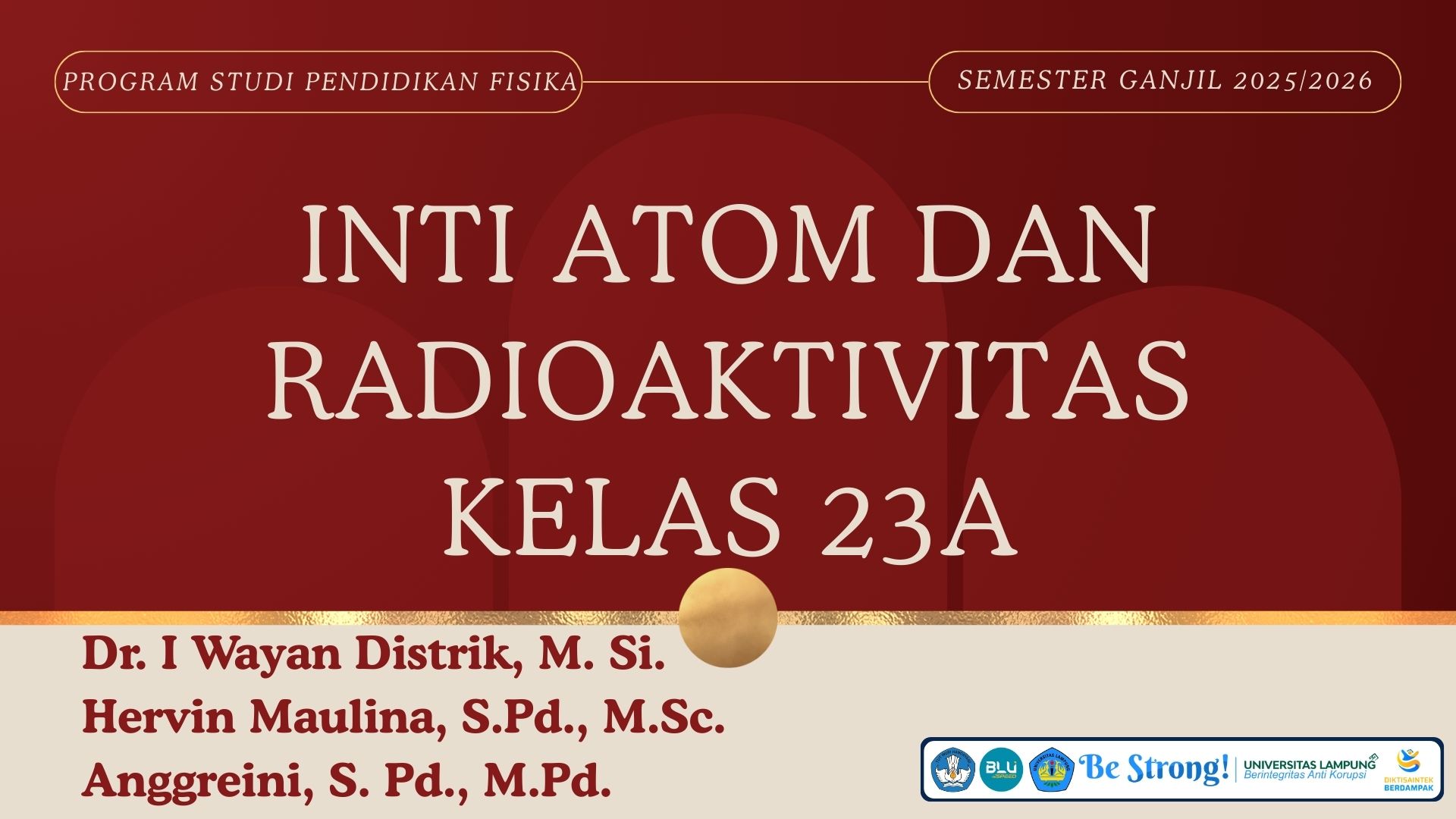 23A INTI ATOM DAN RADIOAKTIVITAS 