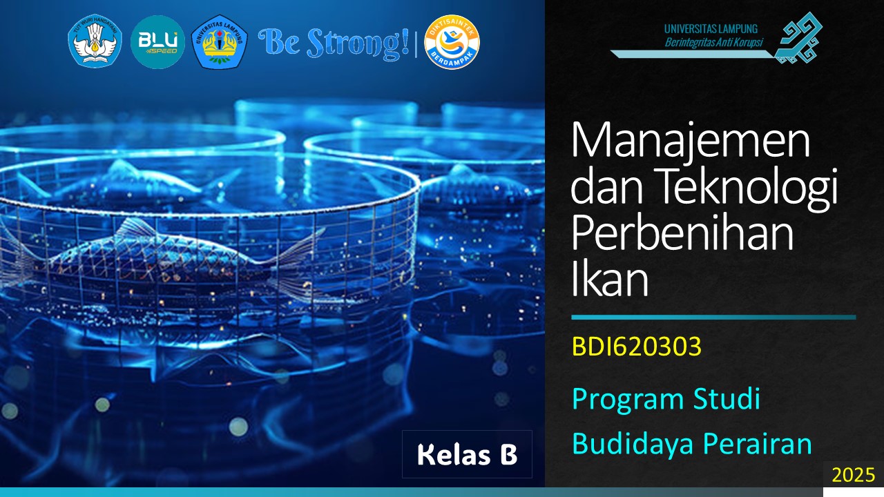 PSBDI Manajemen dan Teknologi Perbenihan Ikan Kelas B Ganjil 2025/2026
