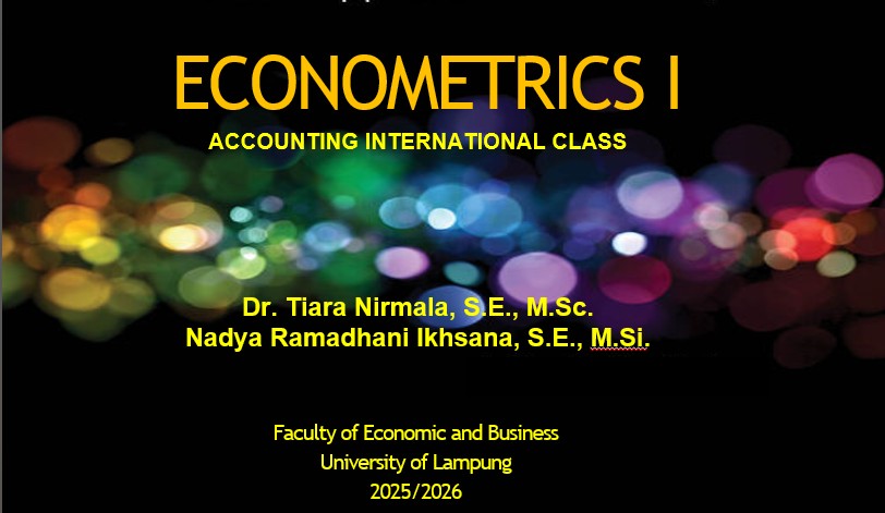 ECONOMETRICS I - ACCOUNTING INTER GANJIL 2025/2026