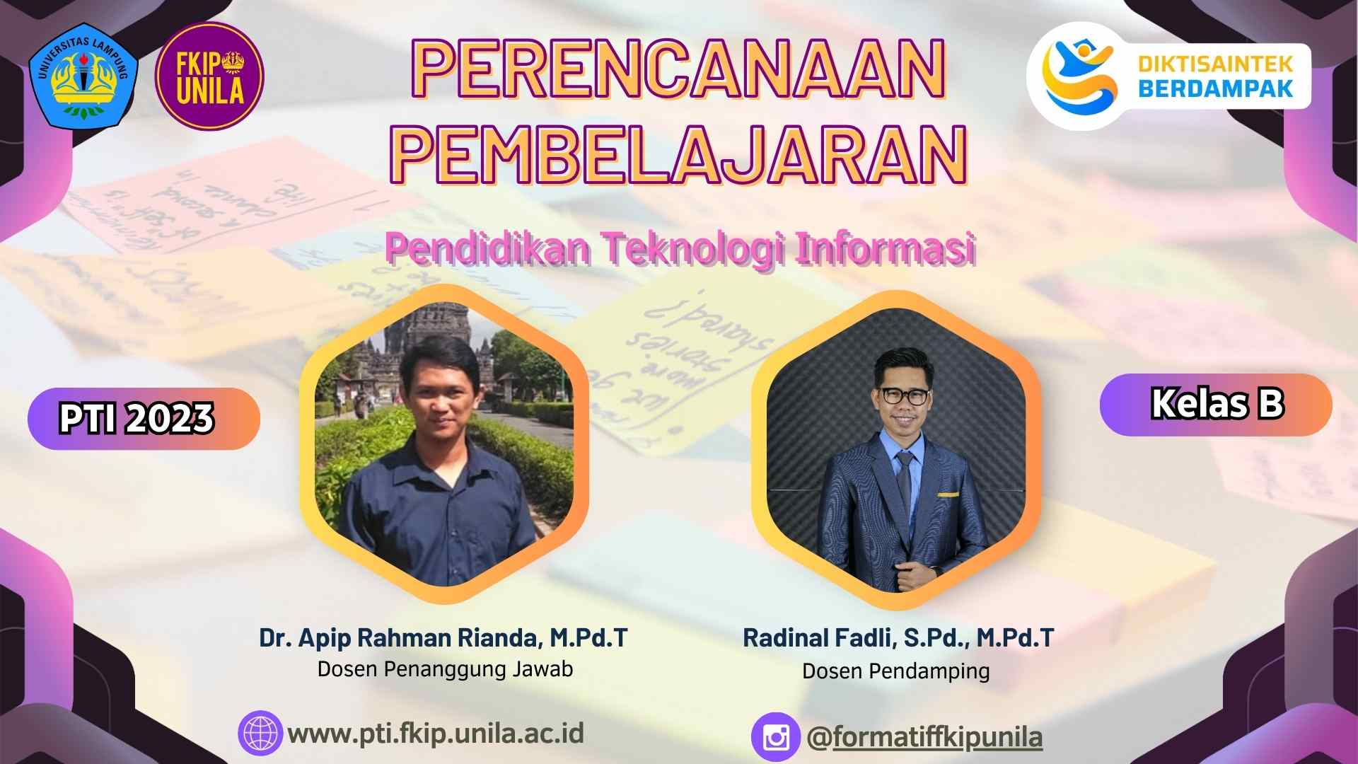 Perencanaan Pembelajaran PTI 2023B