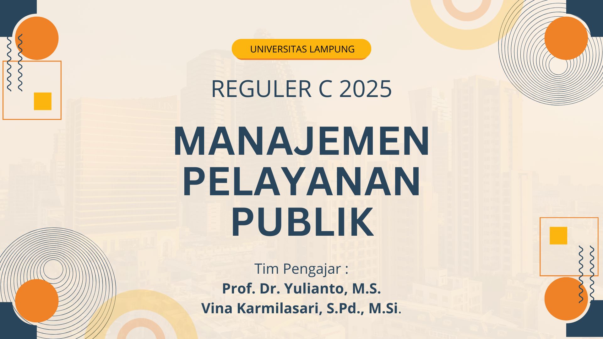 Manajemen Pelayanan Publik REG C 2025