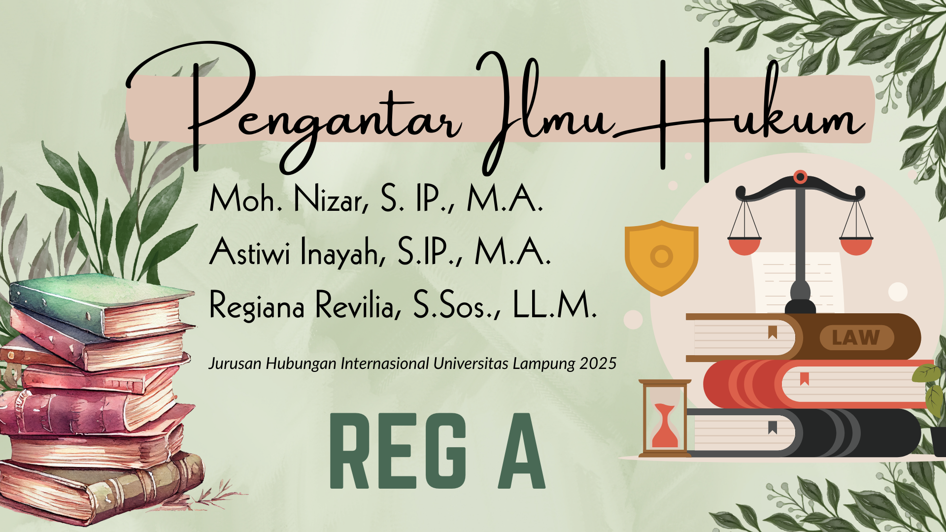 HI REG A 2025 - PENGANTAR ILMU HUKUM