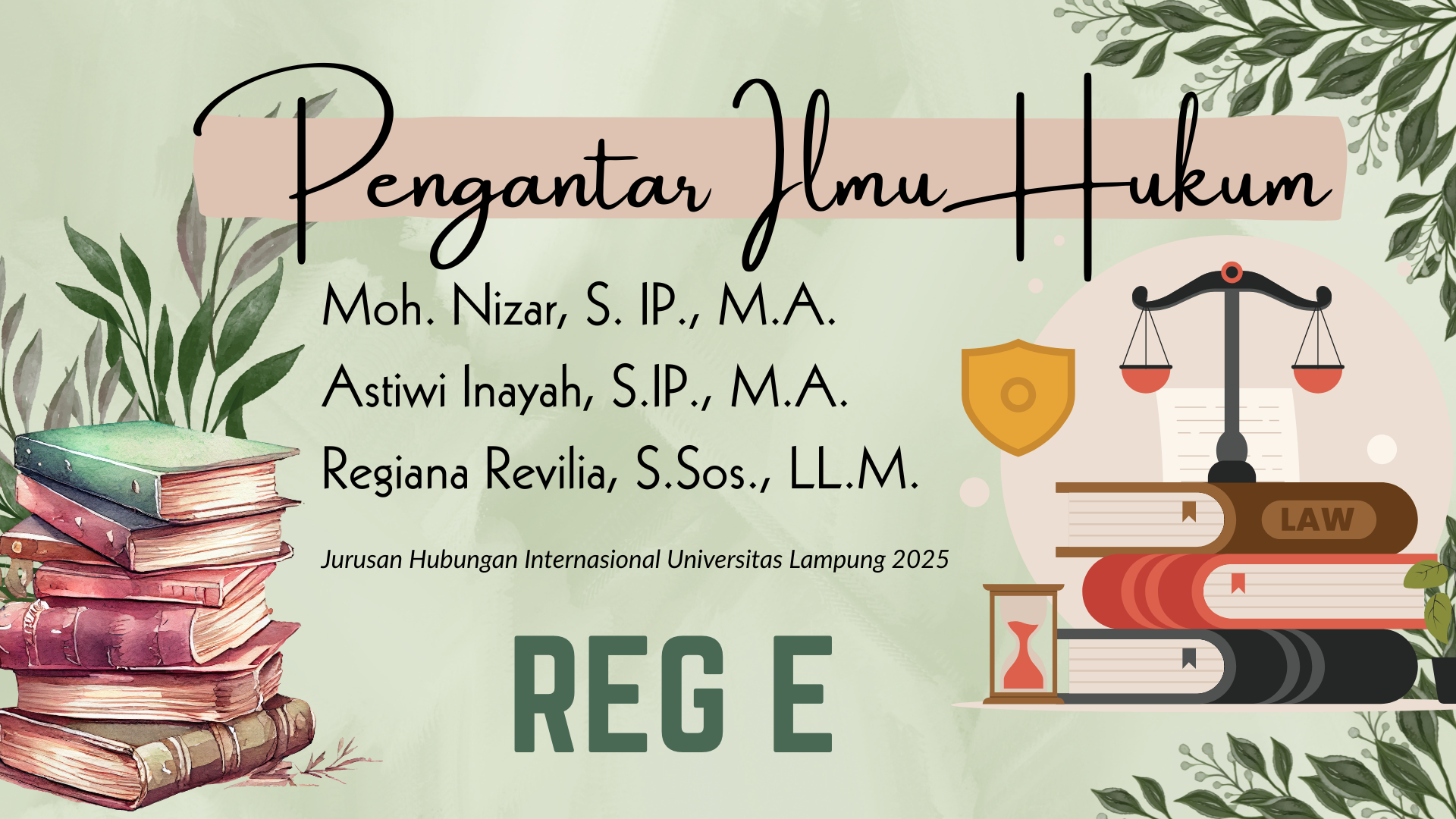 HI REG E 2025 - PENGANTAR ILMU HUKUM