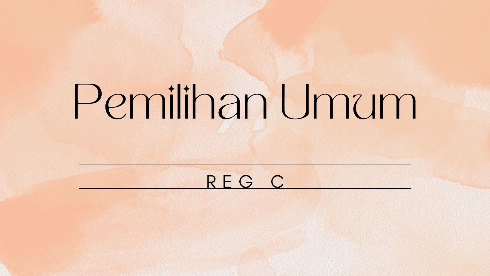 Pemilihan Umum Reg C