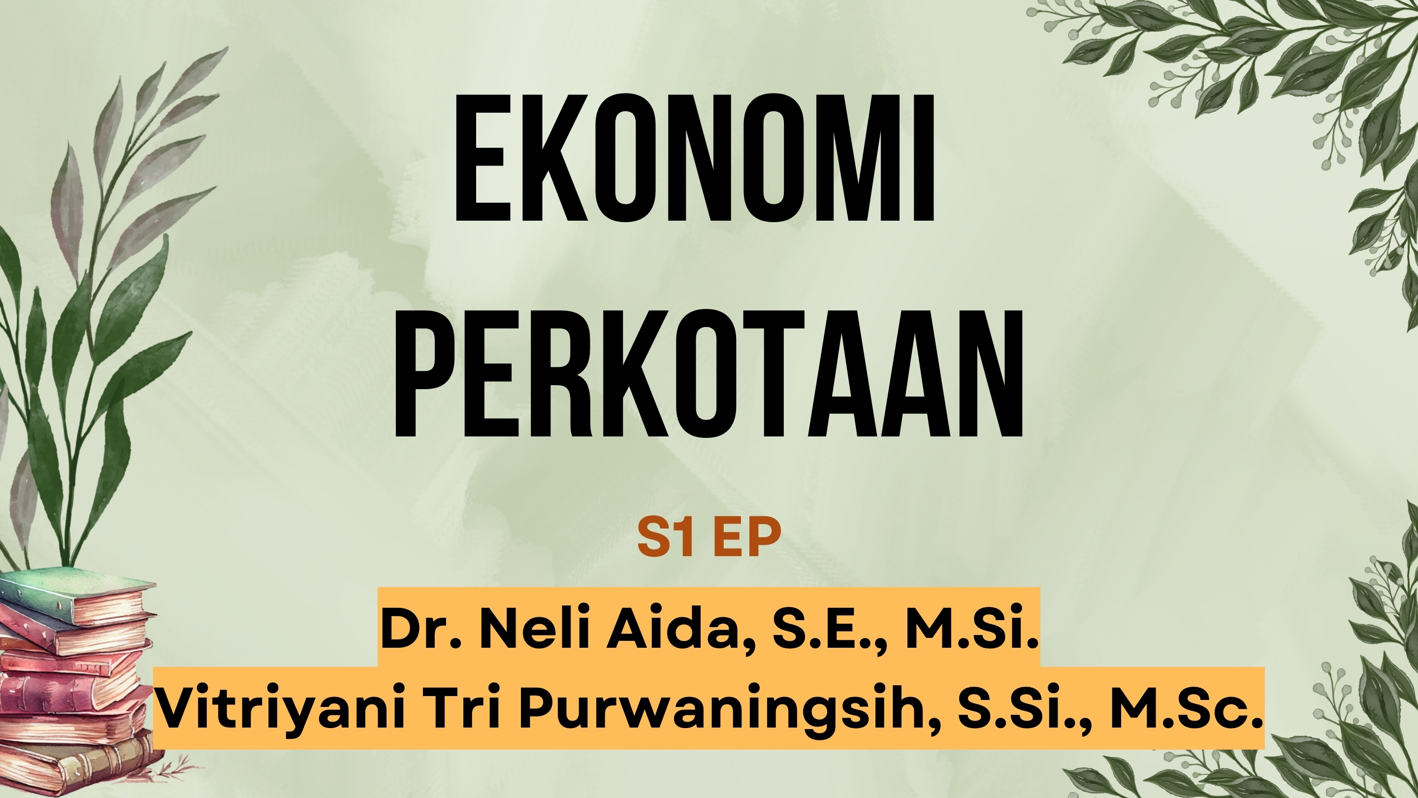 Ekonomi Perkotaan