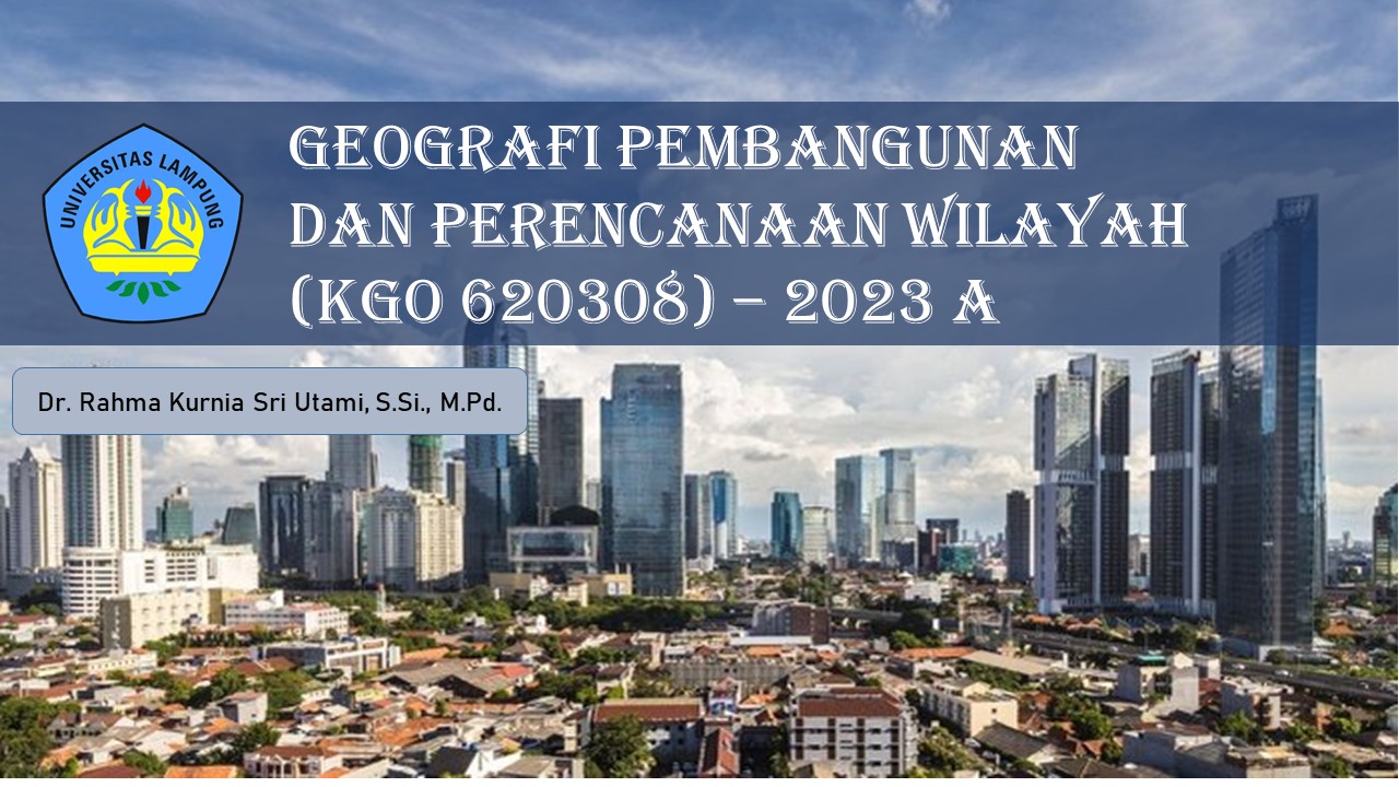 PSPG_Geografi Pembangunan dan Perencanaan Wilayah_Kelas 23A_Ganjil 2025/2026