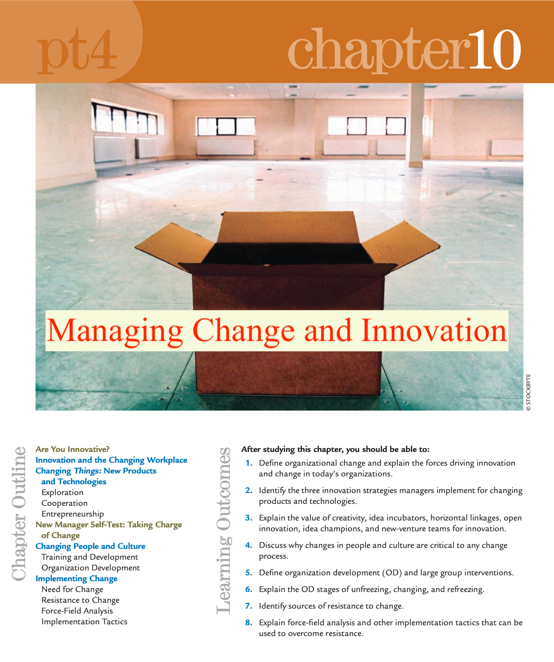 Ch 10. Managing Change and Innovation