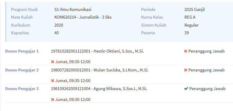 [KOM Ganjil 2025] Jurnalistik - REG A
