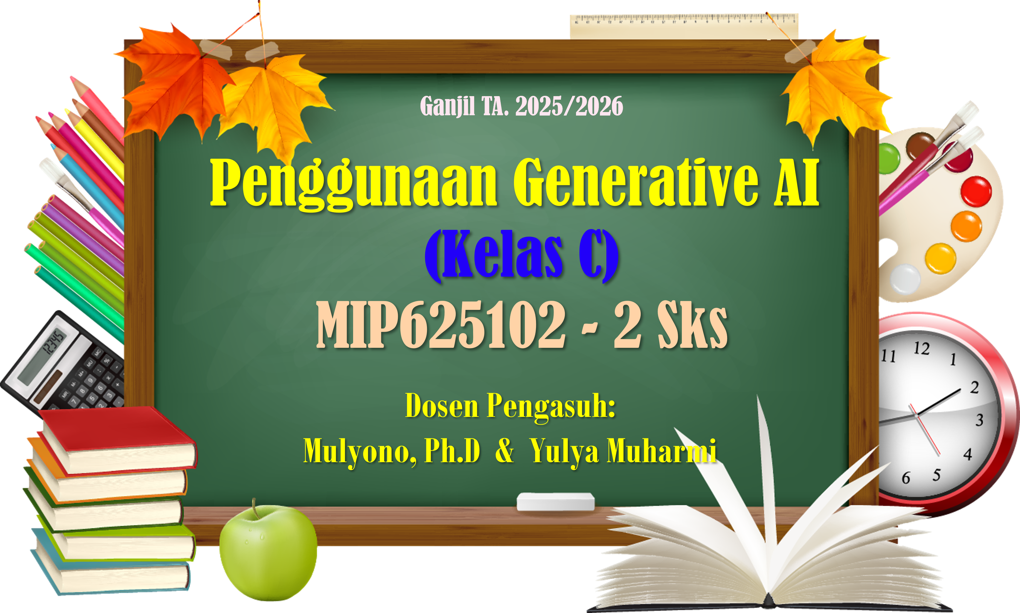 S1 Kimia_Penggunaan Generative AI Kelas C (Ganjil TA 2025/2026)