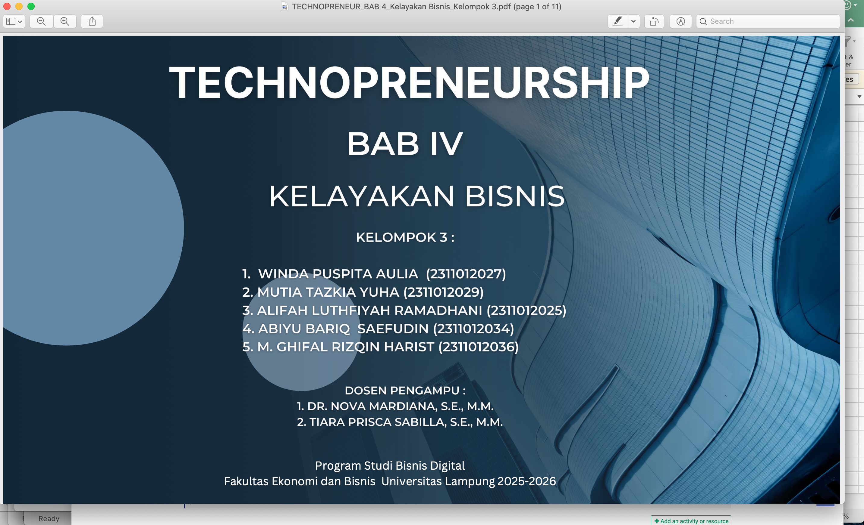 TECHNOPRENEUR_BAB 4_Kelayakan Bisnis_Kelompok 3