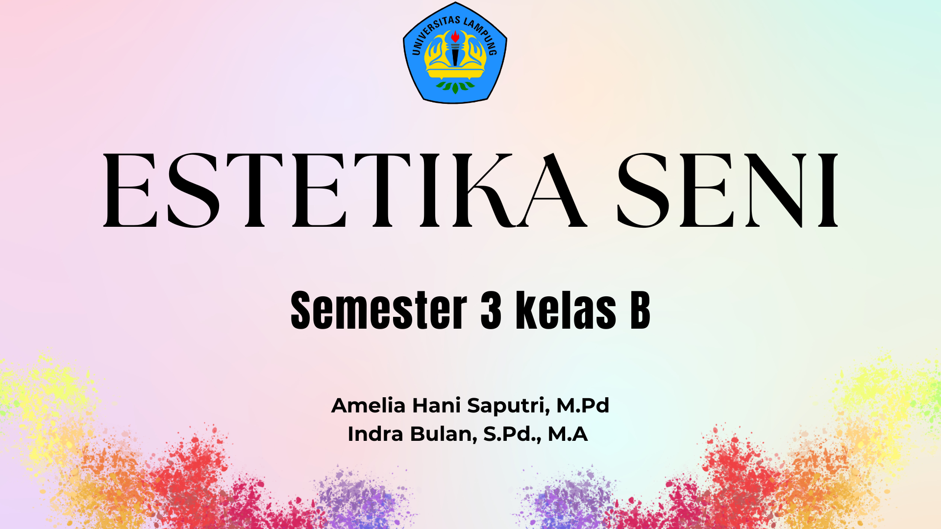 Estetika Seni B Pendidikan Tari Semester 3