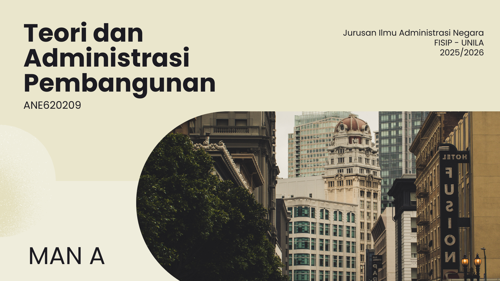 Teori dan Administrasi Pembangunan 2025 (MAN B)