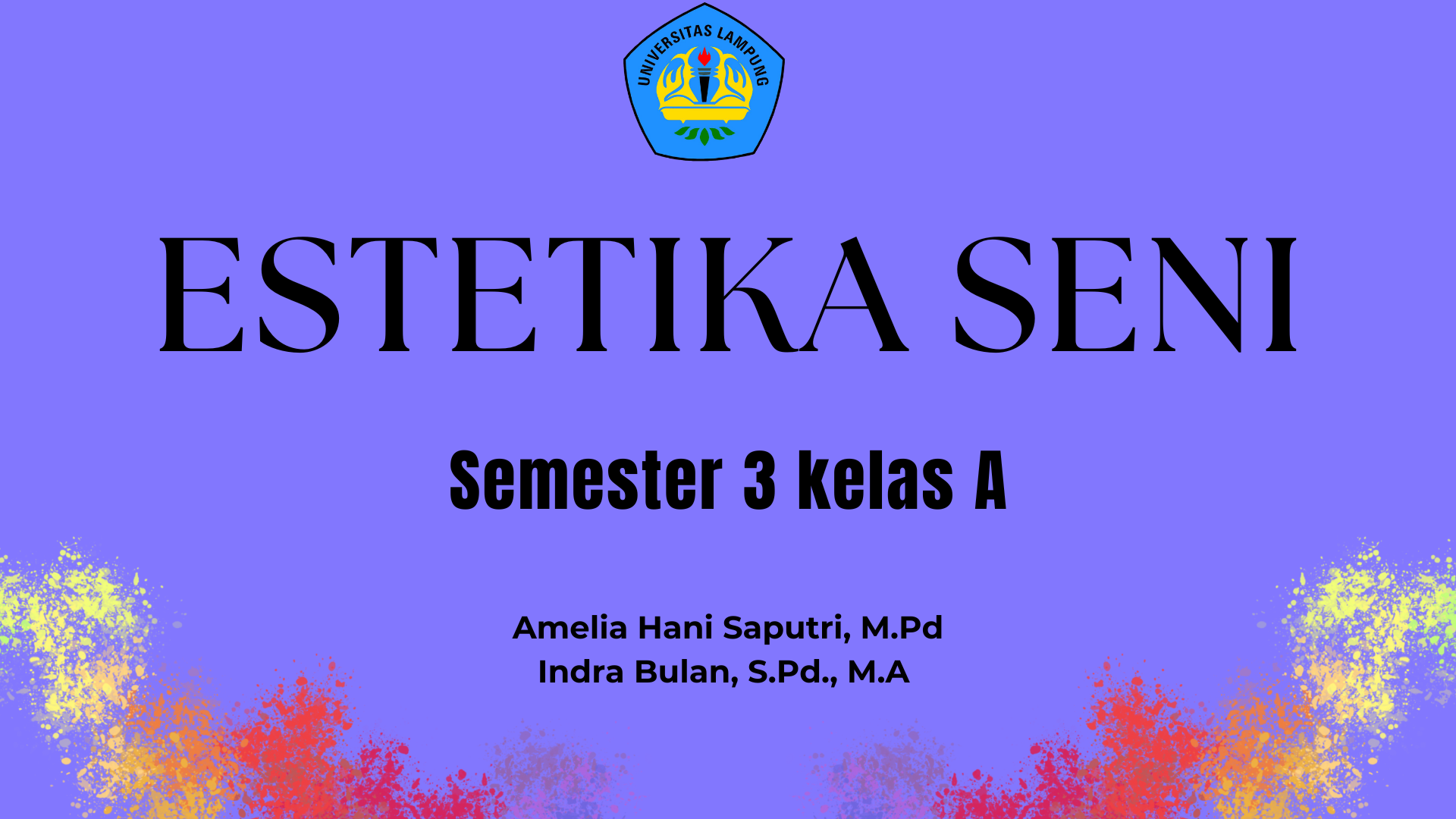Estetika Seni Kelas A semester 3