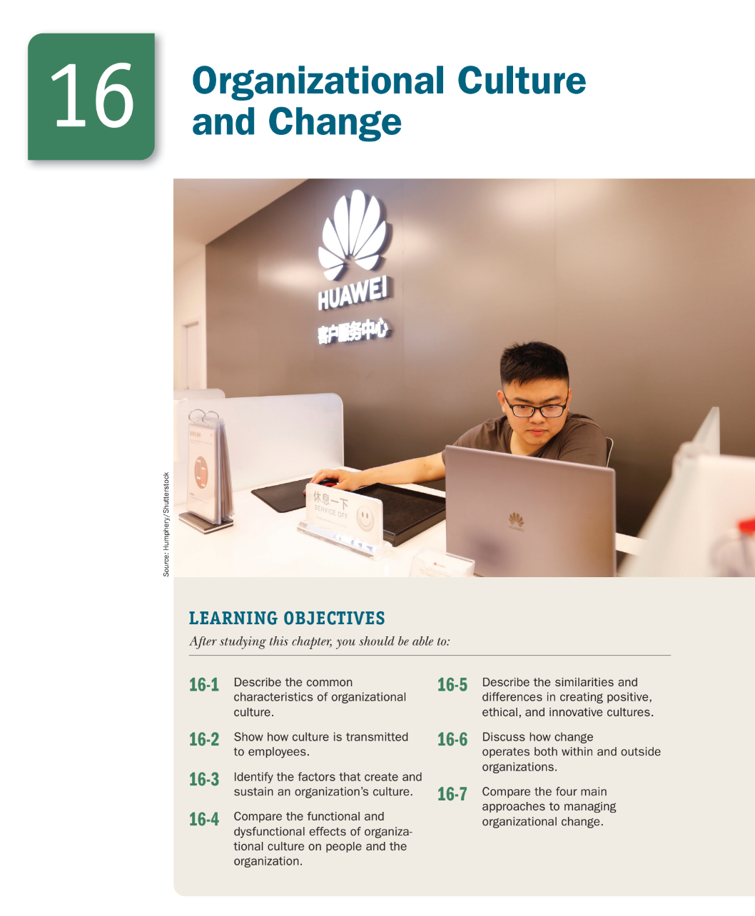 Ch 16. Organizational Culture and change