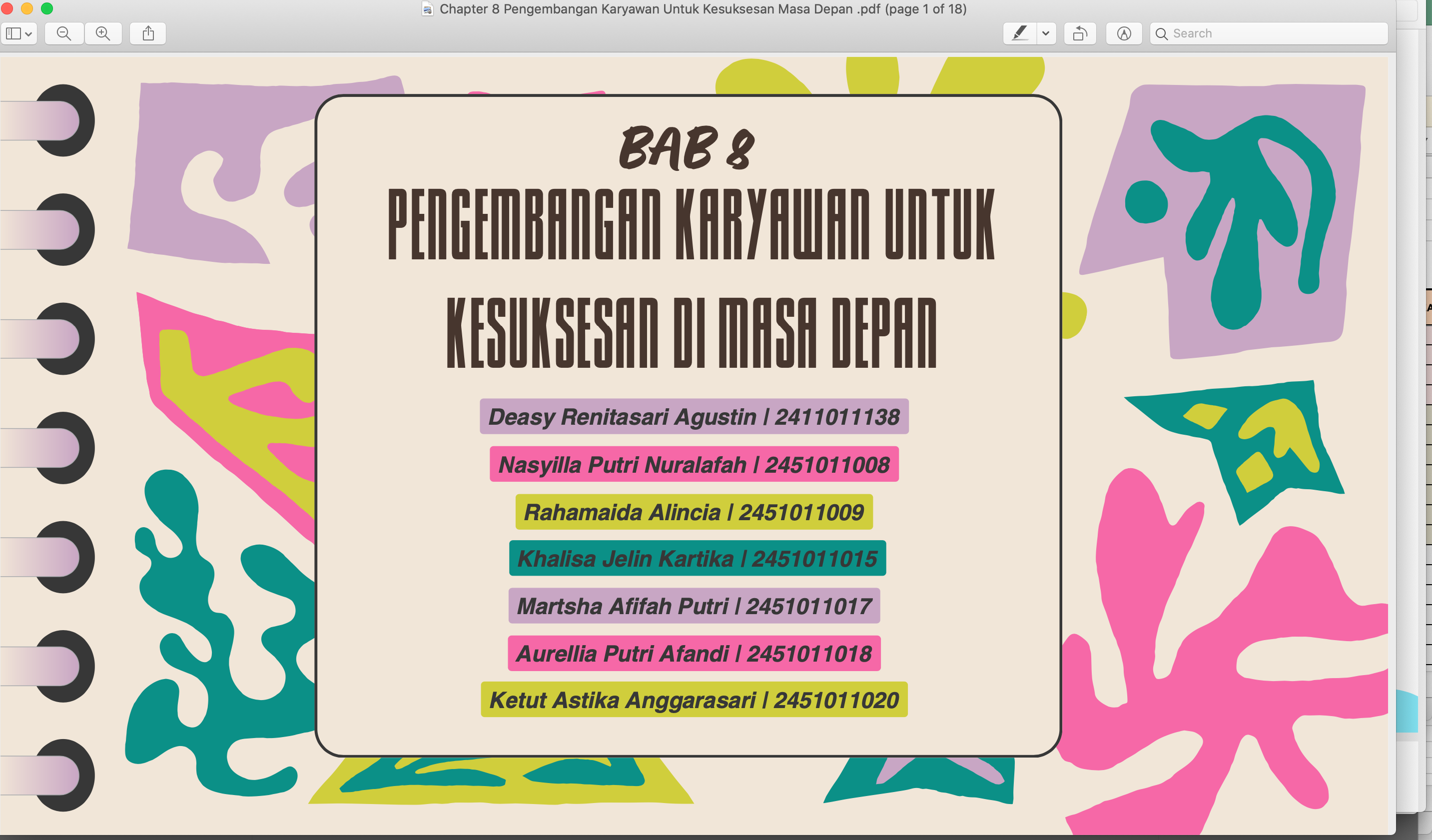 BAB 8. Pengembangan Karyawan untuk masa depan yang sukses
