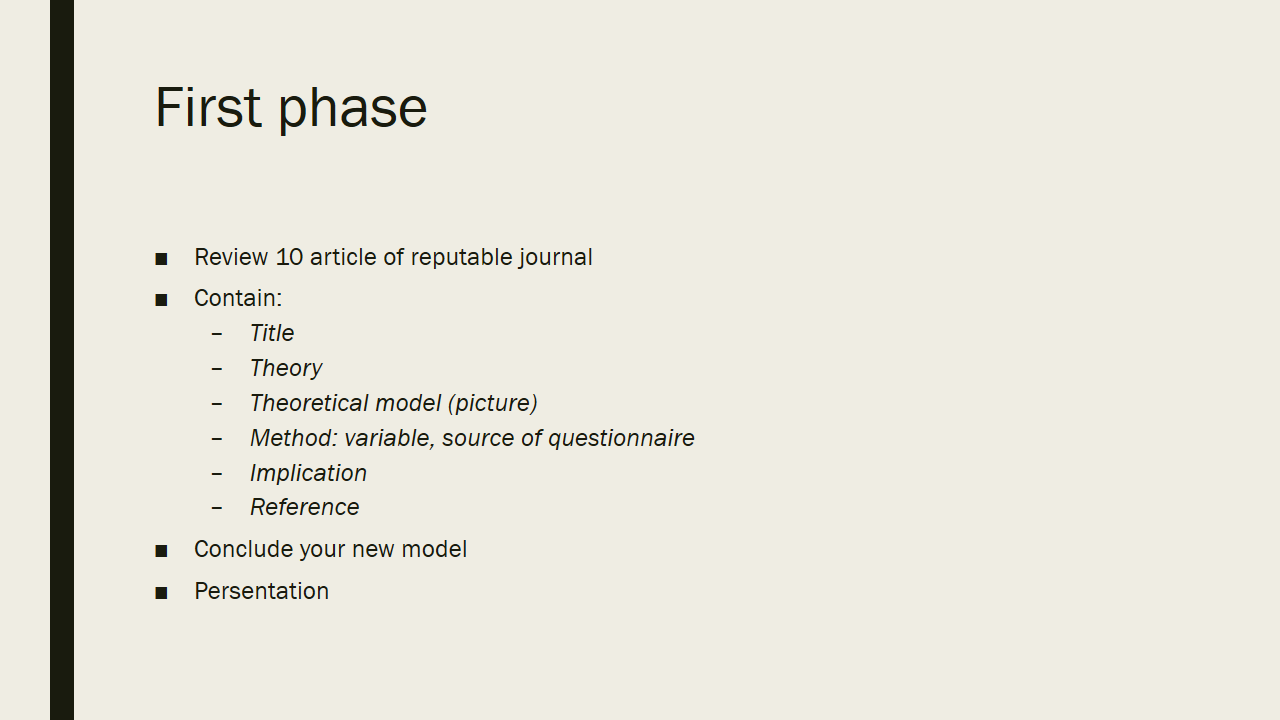 Project based learning