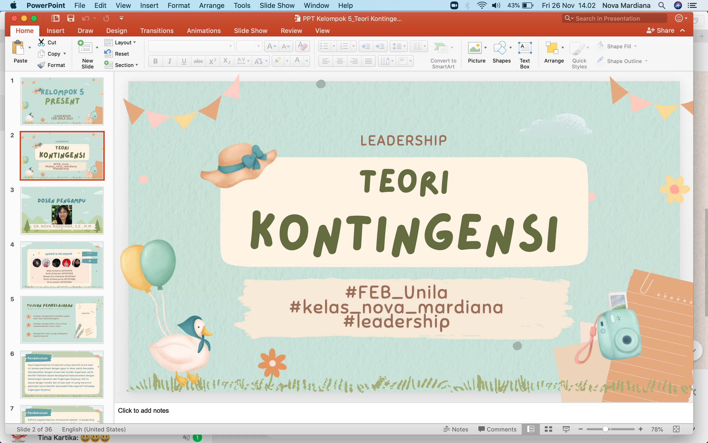 presensi sesi 14, 26 November 2021