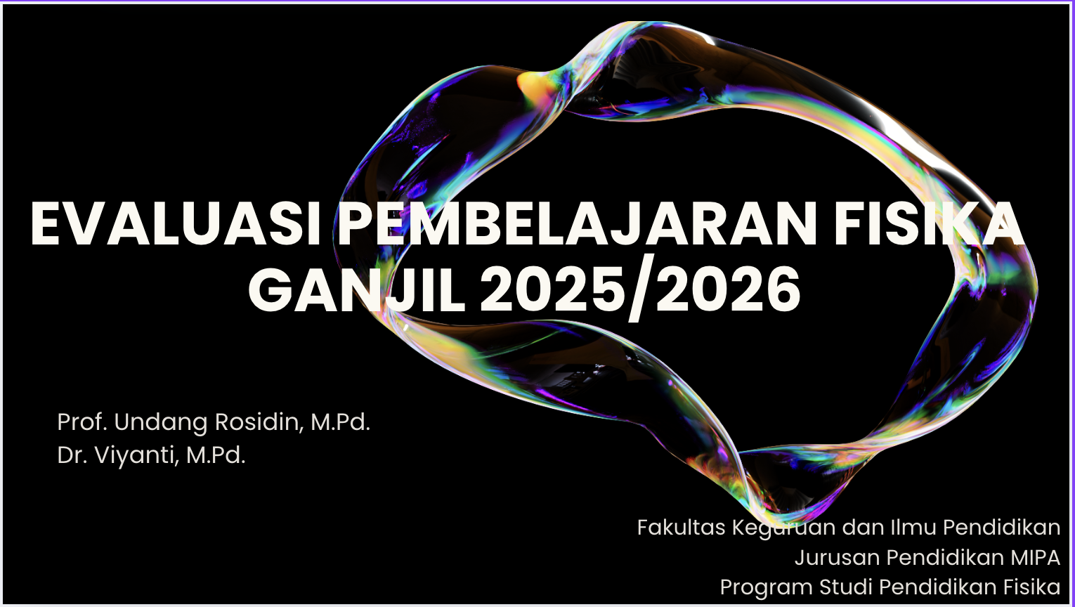  Evaluasi Pembelajaran Fisika (EPF-B) Ganjil 2025/2026 