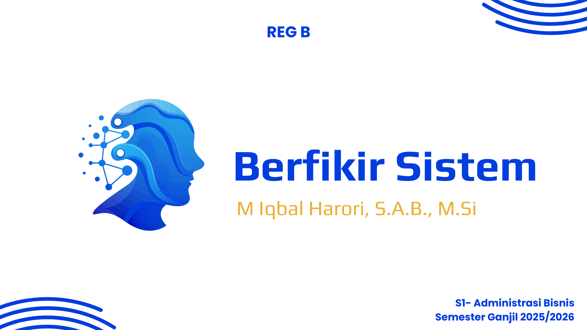 BERFIKIR SISTEM REG B