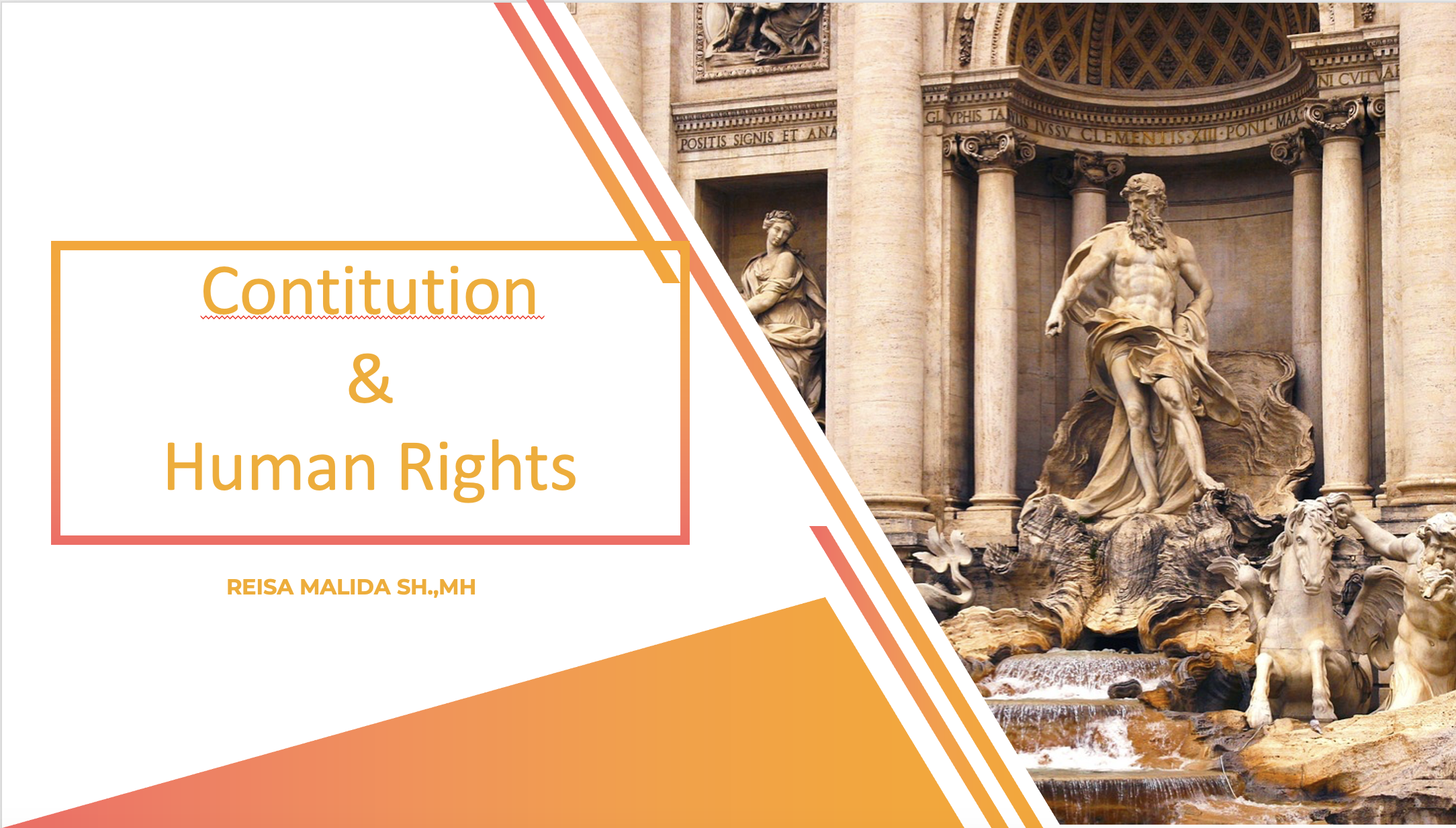 Contitution and Human Rights