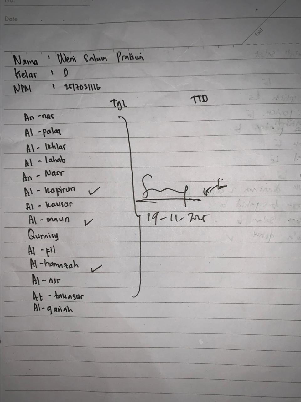 Attachment hafalan surat weni salwa pratiwi 2517031116.jpeg