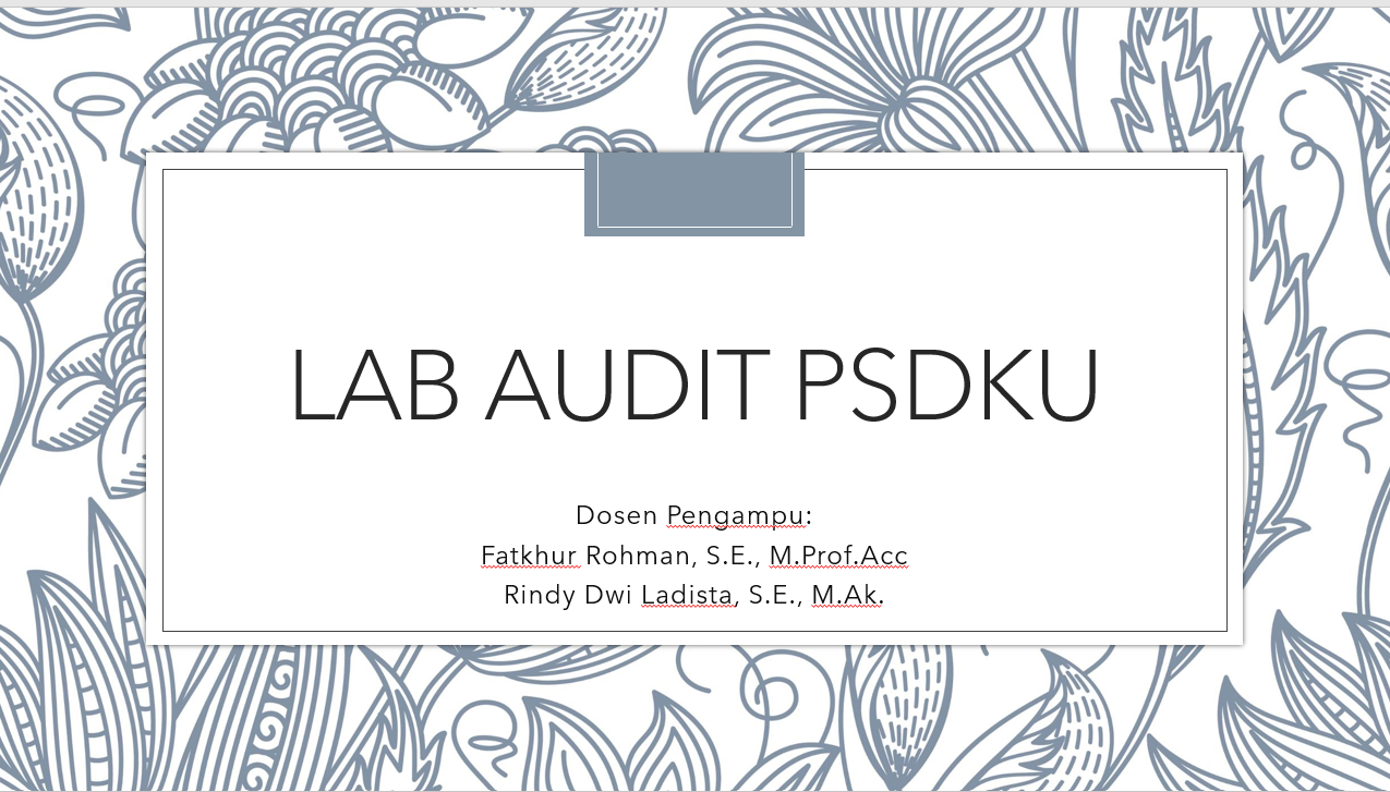 Lab Audit PSDKU