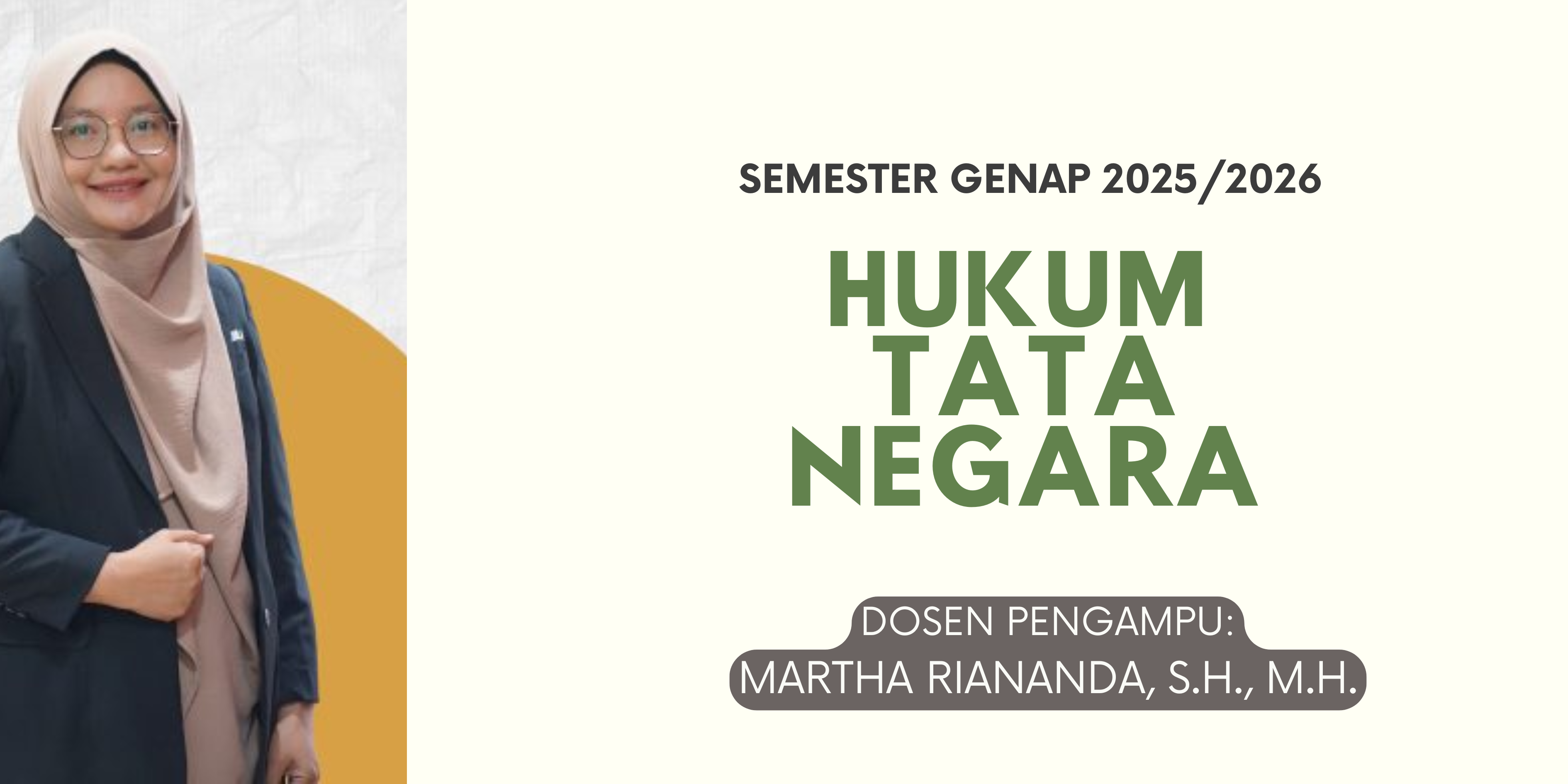  FH S1 ILMU HUKUM- HUKUM TATA NEGARA (HTN) KELAS IBU MARTHA GENAP 2025/2026