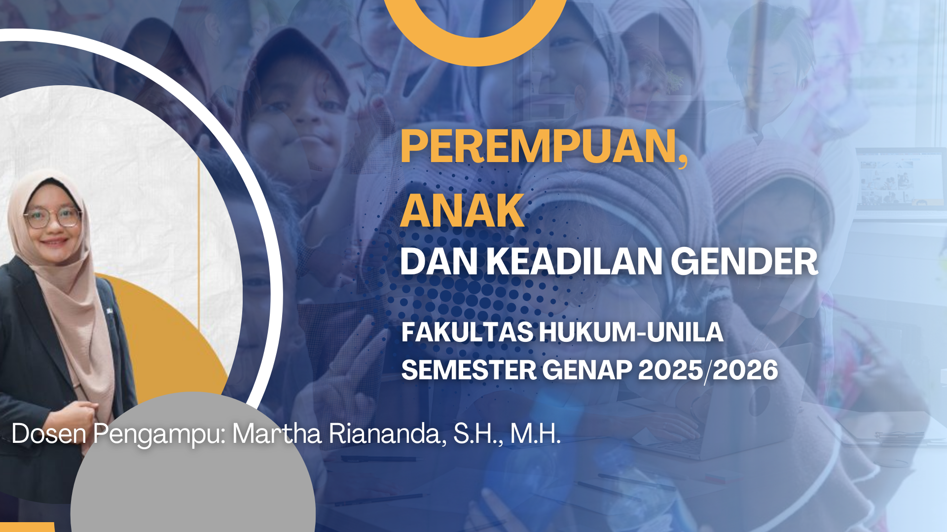  S1 ILMU HUKUM- PEREMPUAN, ANAK DAN KEADILAN GENDER SEMESTER GENAP 2025/2026