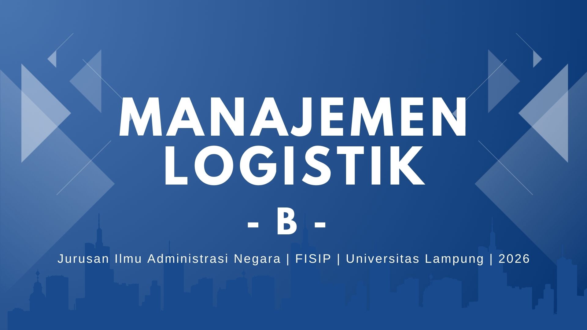 Manajemen Logistik B 2026