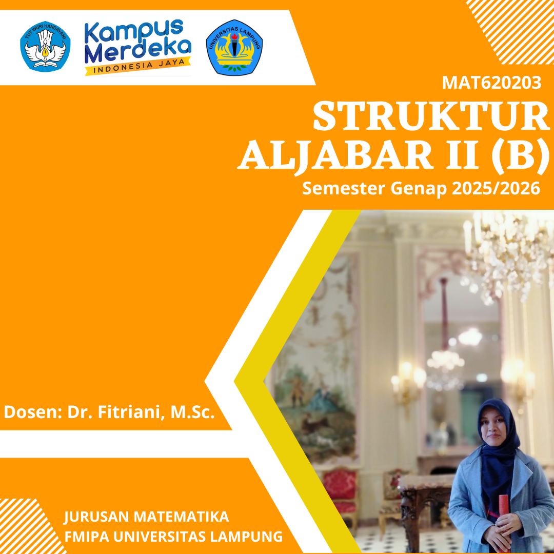 Struktur Aljabar II Kelas B Semester Genap 2025-2026