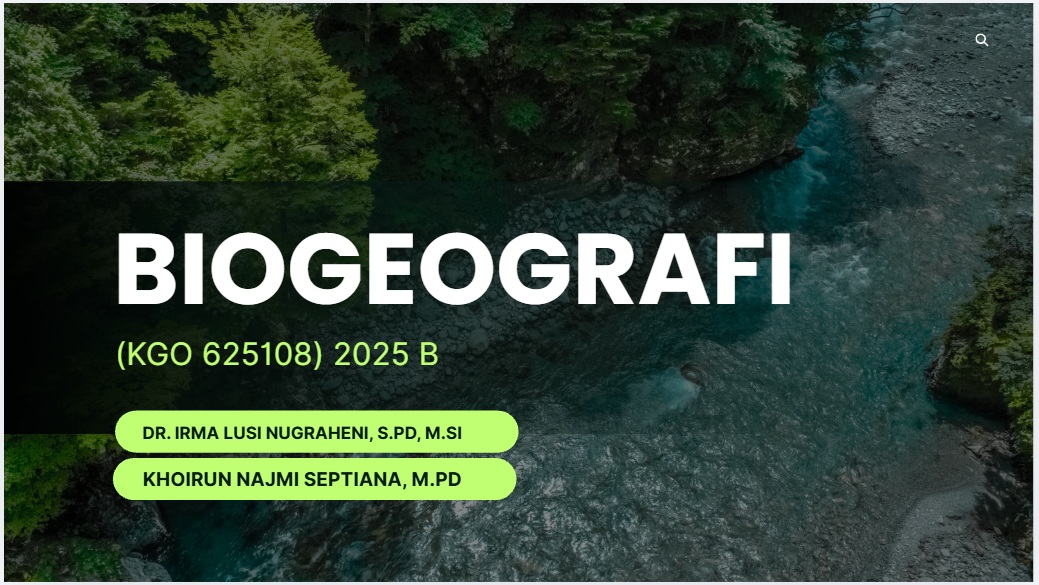 PSPG_Biogeografi_Kelas B_Genap_2025/2026