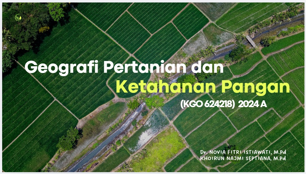 PSPG_ Geografi Pertanian dan Ketahanan Pangan_Kelas A_Genap_2025/2026