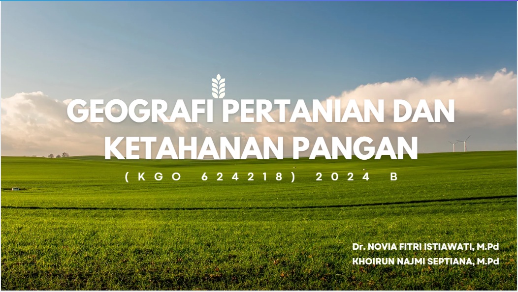 PSPG_ Geografi Pertanian dan Ketahanan Pangan_Kelas B_Genap_2025/2026