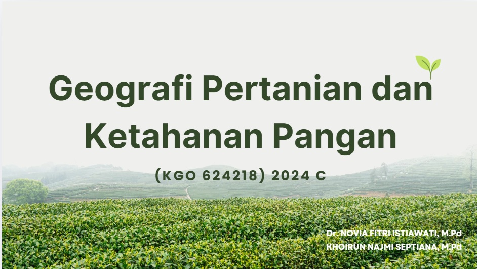 PSPG_ Geografi Pertanian dan Ketahanan Pangan_Kelas C_Genap_2025/2026