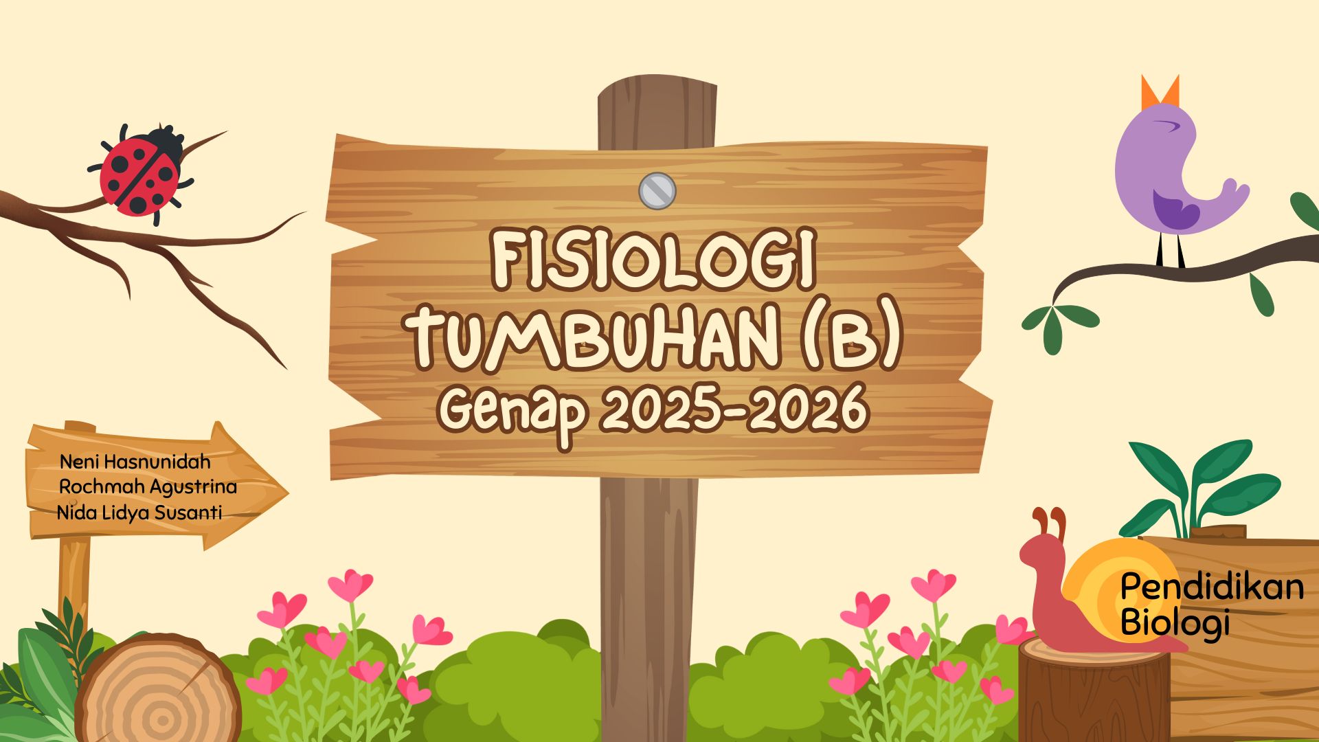 Fisiologi Tumbuhan Kelas B Semester Genap 2025-2026